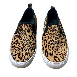 leopard slip on shoes